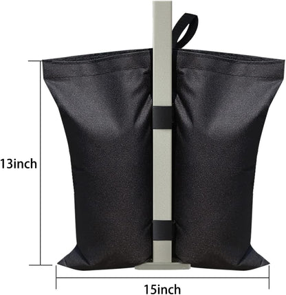 USA 4-Pack Universal Canopy Weights, Secure Wind Protection to Prevent Tipping, Easy Wrap-Around Installation Heavy Duty Sandbags (Without Sand), Fits All Instant Shelter Legs,Blue