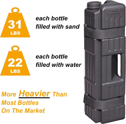 USA 4-Pack Universal Canopy Weights, Secure Wind Protection to Prevent Tipping, Easy Wrap-Around Installation Heavy Duty Sandbags (Without Sand), Fits All Instant Shelter Legs,Blue