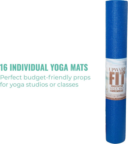 Economy 3mm Bulk Yoga Mats, 10 Pack, 68x24in