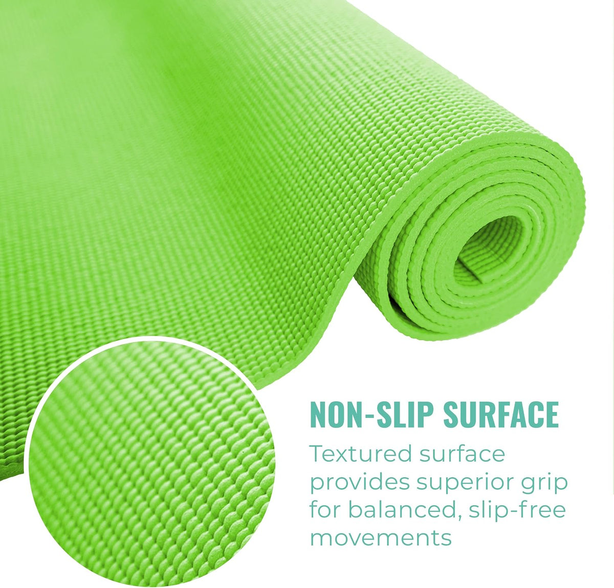 Economy 3mm Bulk Yoga Mats, 10 Pack, 68x24in