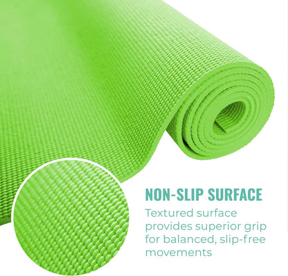 Economy 3mm Bulk Yoga Mats, 10 Pack, 68x24in
