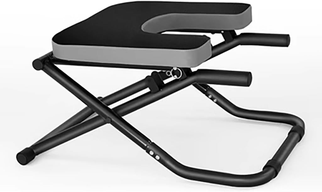 Yoga Handstand Stool,Yoga Auxiliary Chair with armrests,Foldable Portable Yoga Chair with Thickened Shoulder Cushion,Handstand Trainer,Yoga Handstand Chair,Pink