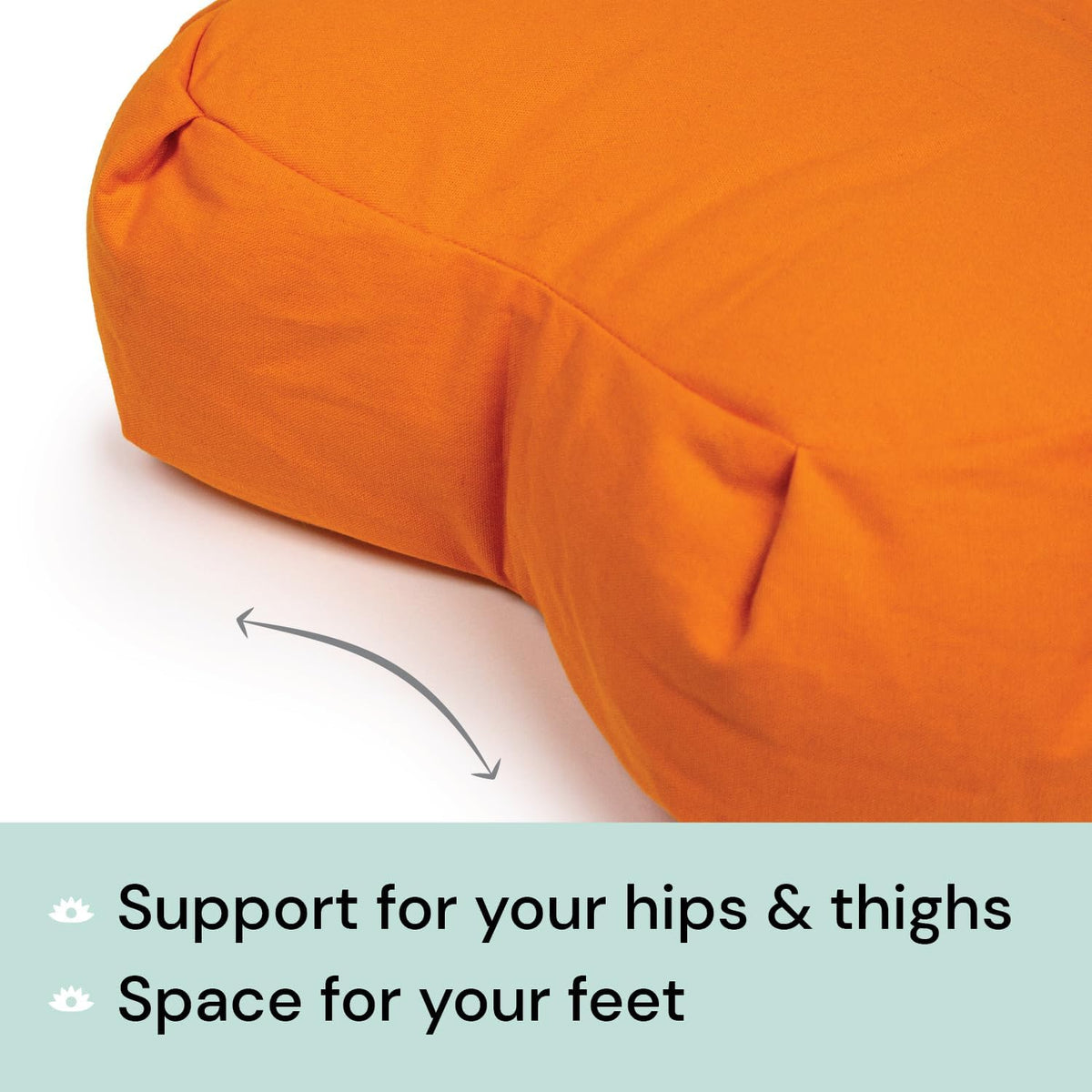 Meditation Cushion (Anthracite) Crescent, Buckwheat Husk Filled, Floor Pillow or Cushions, Yoga Seat, Zafu, Made in The USA
