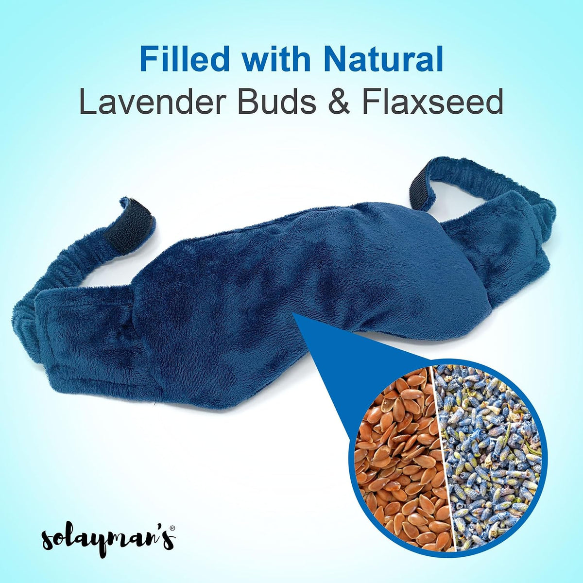 Weighted Lavender Eye Mask for Sleeping, Relaxation, Meditation & Self-Care – Aromatherapy Lavender Eye Pillow – Calming Spa Gift for Women, Men, Mom, Dad