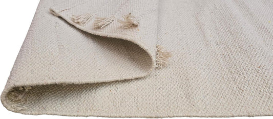 Handmade Organic Cotton Yoga Mat - Eco-Friendly Hand-Woven Runner Rug - Non-Toxic, Chemical-free and All Natural Cloth Yoga Mat - Non Slip & Thick, Comfortable Extra-Long Fitness Rug Exercise, Workout