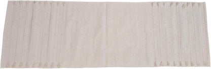 Handmade Organic Cotton Yoga Mat - Eco-Friendly Hand-Woven Runner Rug - Non-Toxic, Chemical-free and All Natural Cloth Yoga Mat - Non Slip & Thick, Comfortable Extra-Long Fitness Rug Exercise, Workout