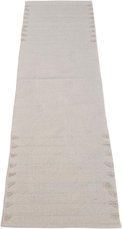 Handmade Organic Cotton Yoga Mat - Eco-Friendly Hand-Woven Runner Rug - Non-Toxic, Chemical-free and All Natural Cloth Yoga Mat - Non Slip & Thick, Comfortable Extra-Long Fitness Rug Exercise, Workout