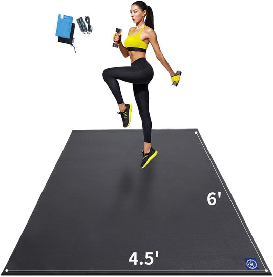 Extra Large Exercise Mat 8'x4.5'/7'x4.5'/6'x4.5'(7mm)