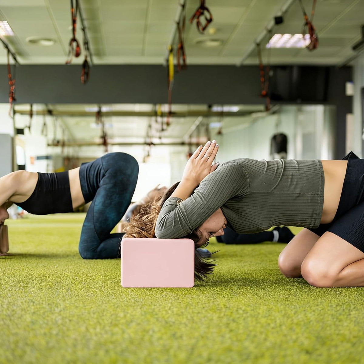 Yoga Blocks 2 Pcs, 9"x6"x3" Yoga Brick Foam Blocks EVA Foam Block Yoga Props Accessories for Yoga Pilates Stretching and Meditation