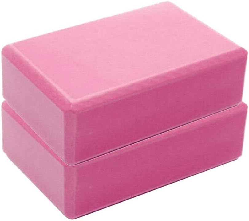 Yoga Blocks 2 Pack Supportive Latex-Free EVA Foam Yoga Blocks Set,9"x6"x3" Lightweight Non-Slip Surface High Density Yoga Block for Meditation Exercise Pilates Stretching