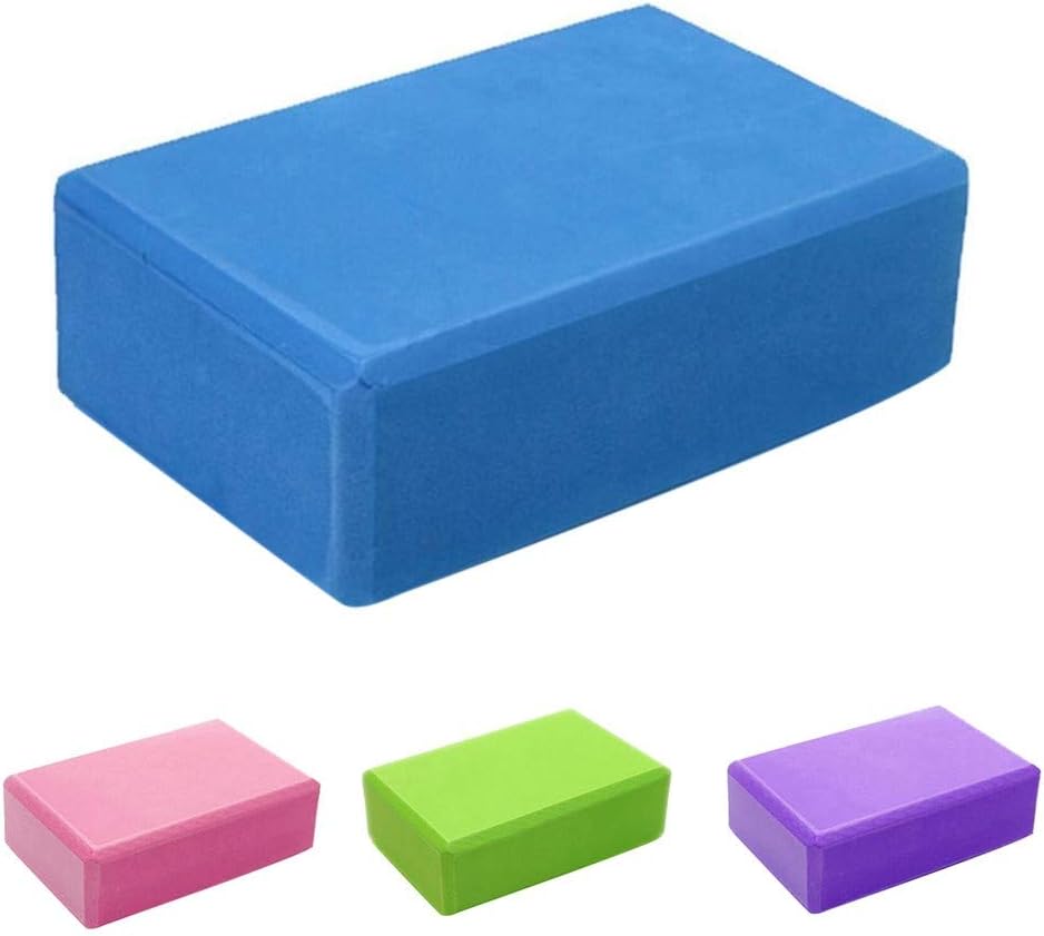 Yoga Blocks 2 Pack Supportive Latex-Free EVA Foam Yoga Blocks Set,9"x6"x3" Lightweight Non-Slip Surface High Density Yoga Block for Meditation Exercise Pilates Stretching