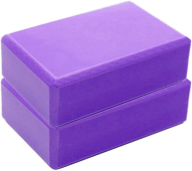 Yoga Blocks 2 Pack Supportive Latex-Free EVA Foam Yoga Blocks Set,9"x6"x3" Lightweight Non-Slip Surface High Density Yoga Block for Meditation Exercise Pilates Stretching