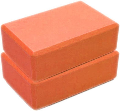 Yoga Blocks 2 Pack Supportive Latex-Free EVA Foam Yoga Blocks Set,9"x6"x3" Lightweight Non-Slip Surface High Density Yoga Block for Meditation Exercise Pilates Stretching