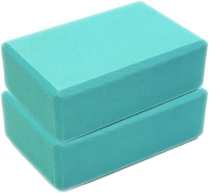 Yoga Blocks 2 Pack Supportive Latex-Free EVA Foam Yoga Blocks Set,9"x6"x3" Lightweight Non-Slip Surface High Density Yoga Block for Meditation Exercise Pilates Stretching