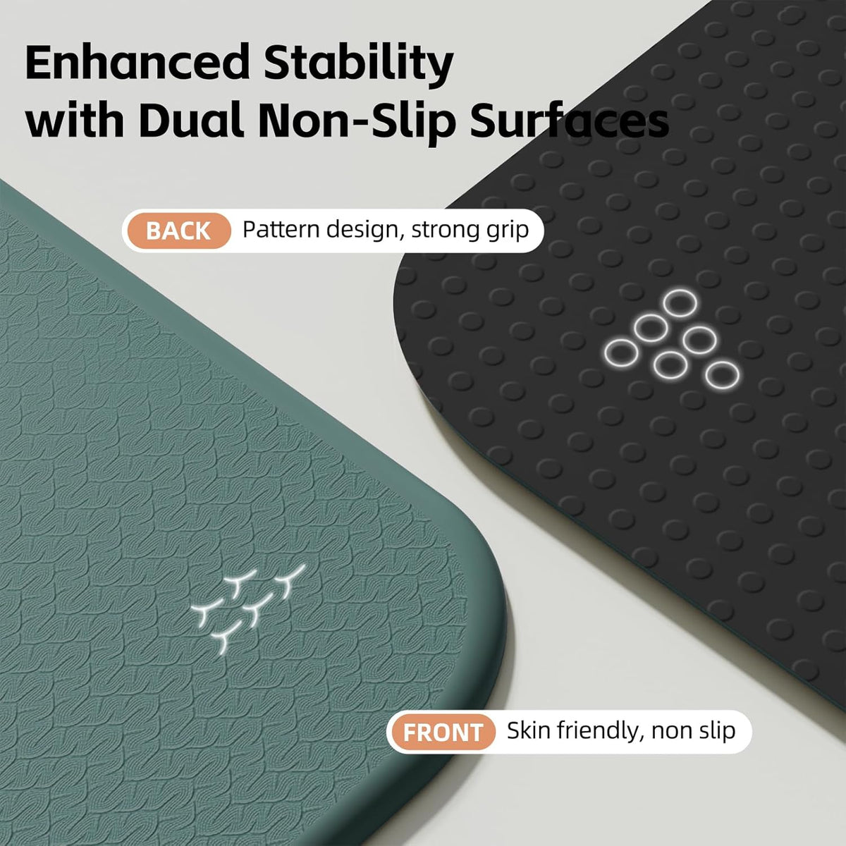 Extra Thick 10mm Foldable Yoga Mat, SGS Certified POE Non-Slip Mat, Multi-Purpose Exercise & Fitness Mats for Studio or Home