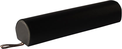 6" 3/4 Round Massage Bolster Pillow Cushion for Massage Tables- Black