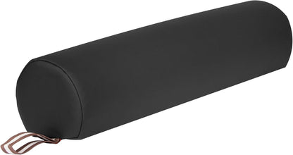 6" 3/4 Round Massage Bolster Pillow Cushion for Massage Tables- Black