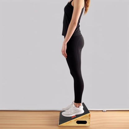 Slant Board Calf Stretcher, Non-Slip Heel Elevated Squat Wedge Block for Weightlifting and Calf Stretching, Knees Over Toes Equipment 1000LB