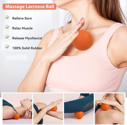 Pilates Ring Kit 12 PCS for Women, Home Workout Equipment with Magic Circle, Mini Exercise Ball, Resistance Bands, Massage Lacrosse, Yoga Strap, Full-Body Fitness Set for Toning & Gift