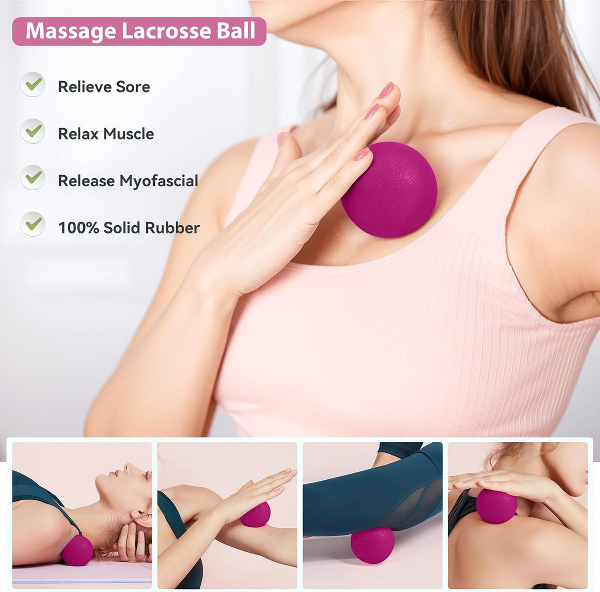 Pilates Ring Kit 12 PCS for Women, Home Workout Equipment with Magic Circle, Mini Exercise Ball, Resistance Bands, Massage Lacrosse, Yoga Strap, Full-Body Fitness Set for Toning & Gift