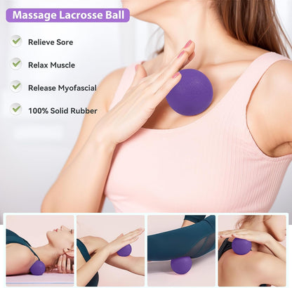 Pilates Ring Kit 12 PCS for Women, Home Workout Equipment with Magic Circle, Mini Exercise Ball, Resistance Bands, Massage Lacrosse, Yoga Strap, Full-Body Fitness Set for Toning & Gift