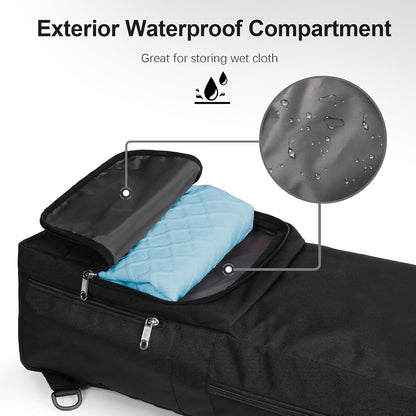 Yoga Mat Bag Carrier with Mesh & Zipper Pockets