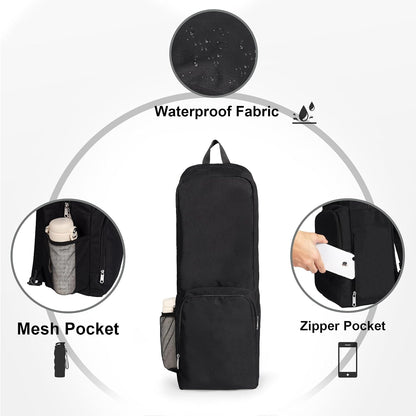 Yoga Mat Bag Carrier with Mesh & Zipper Pockets