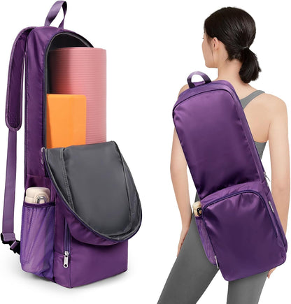 Yoga Mat Bag Carrier with Mesh & Zipper Pockets