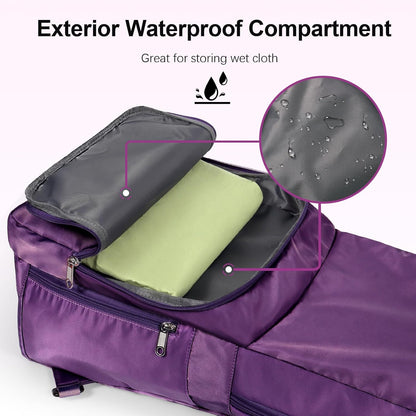 Yoga Mat Bag Carrier with Mesh & Zipper Pockets