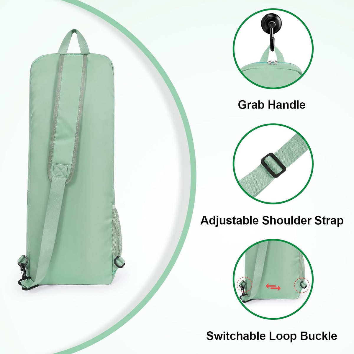 Yoga Mat Bag Carrier with Mesh & Zipper Pockets