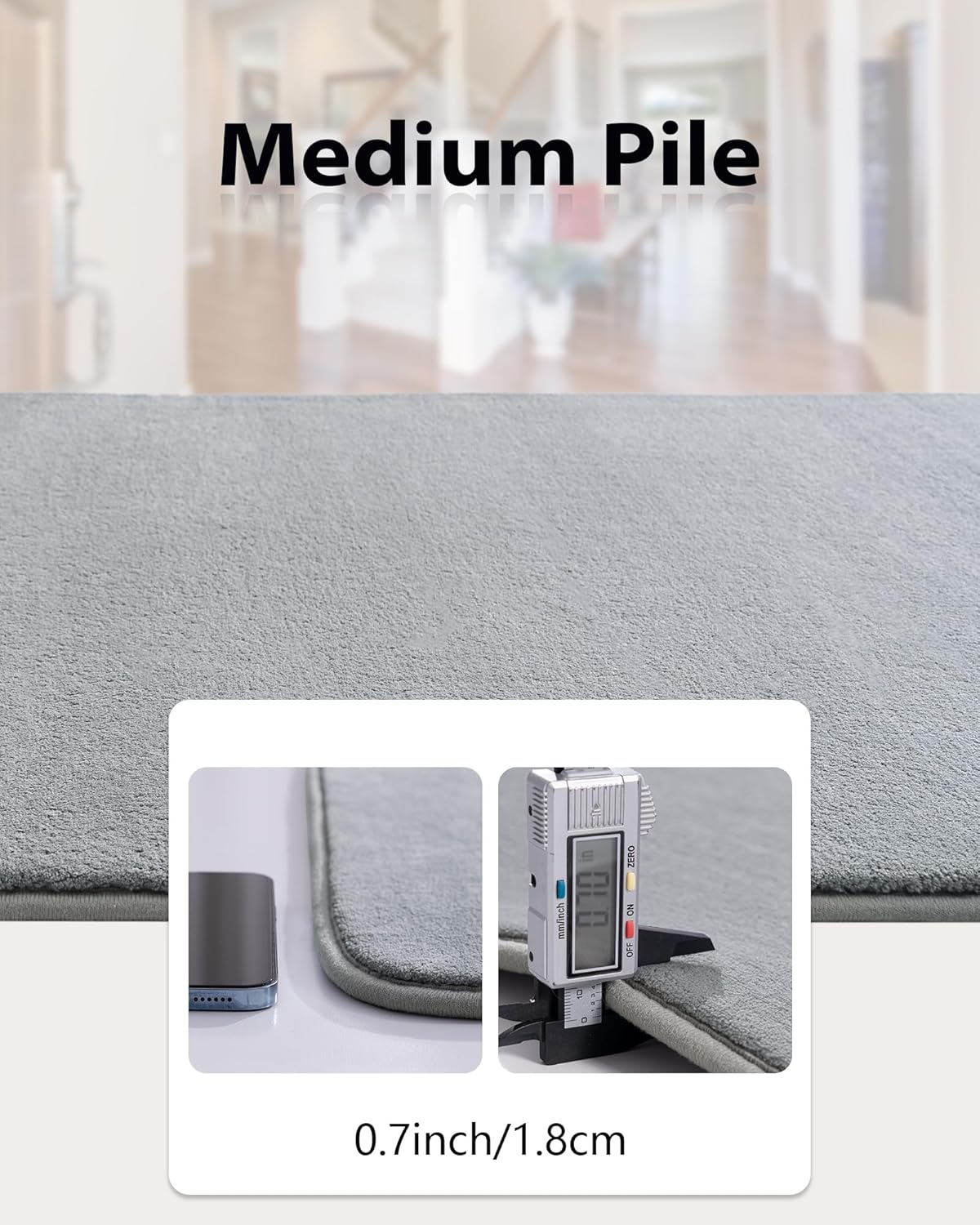 Shag Living Room Area Rug, 6x9 Black Washable Fuzzy Bedroom Rugs, Soft Fluffy Indoor Carpets for Dorm Boys Girls Kids Room Nursery Home Decorations