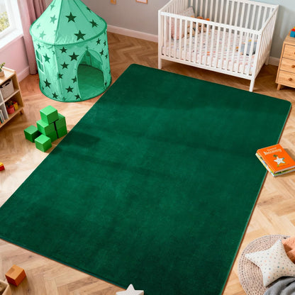Shag Living Room Area Rug, 6x9 Black Washable Fuzzy Bedroom Rugs, Soft Fluffy Indoor Carpets for Dorm Boys Girls Kids Room Nursery Home Decorations