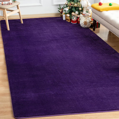 Shag Living Room Area Rug, 6x9 Black Washable Fuzzy Bedroom Rugs, Soft Fluffy Indoor Carpets for Dorm Boys Girls Kids Room Nursery Home Decorations