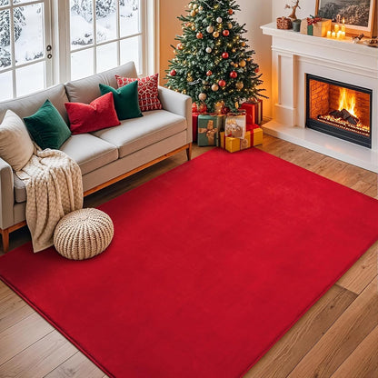 Shag Living Room Area Rug, 6x9 Black Washable Fuzzy Bedroom Rugs, Soft Fluffy Indoor Carpets for Dorm Boys Girls Kids Room Nursery Home Decorations