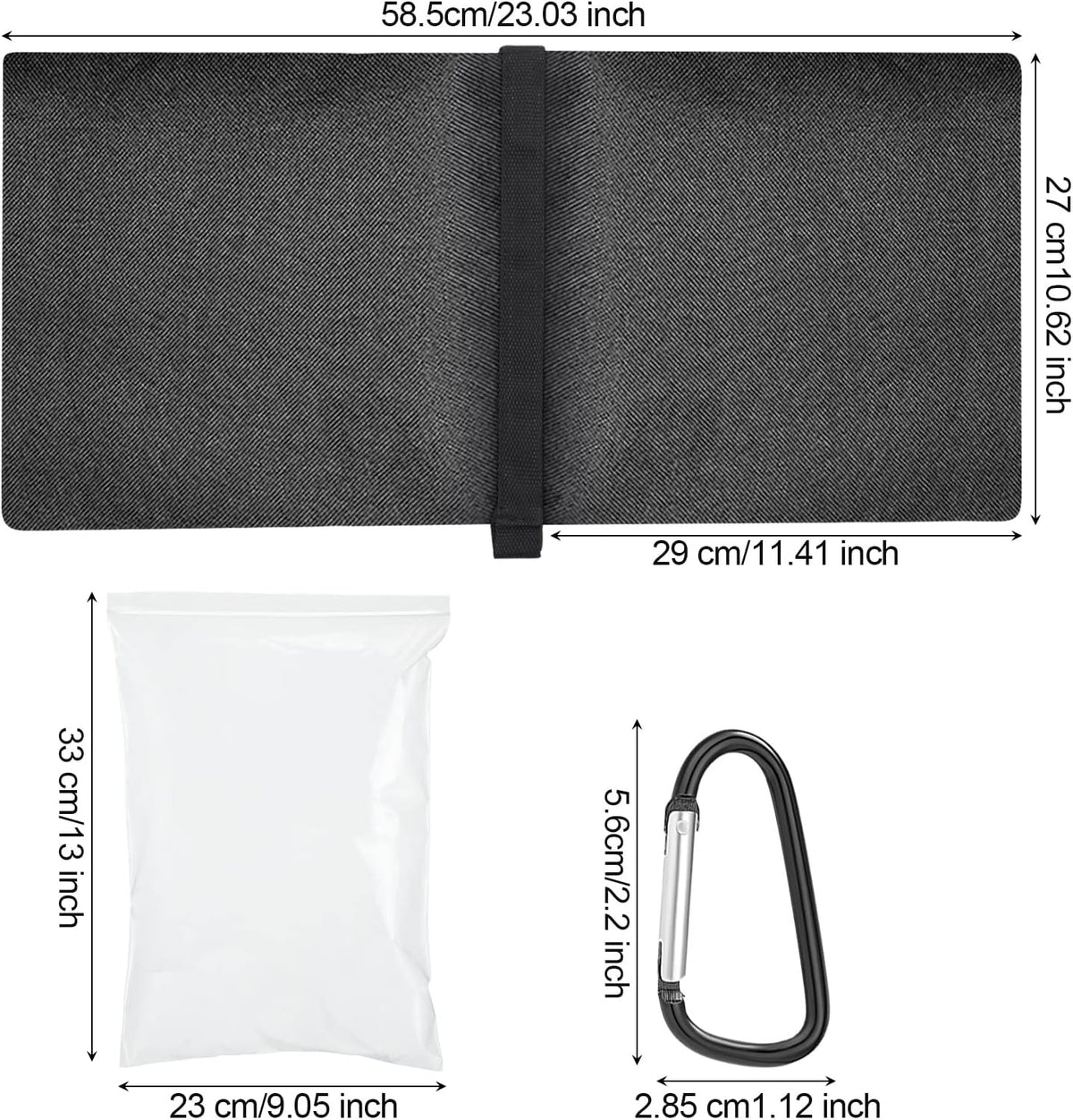 12 Packs Photography Weight Bags Photo Studio Filled Weight Bag Empty Heavy Sandbag Set for Photography Tripod Stand Light Stand Sports Outdoor Photo Video Studio Boom Brackets (Black)