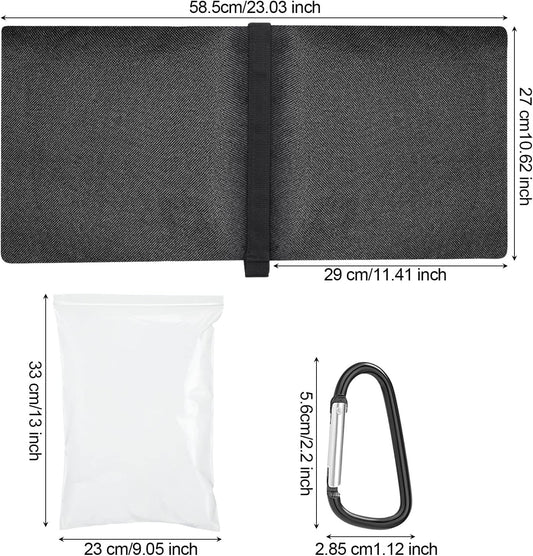 12 Packs Photography Weight Bags Photo Studio Filled Weight Bag Empty Heavy Sandbag Set for Photography Tripod Stand Light Stand Sports Outdoor Photo Video Studio Boom Brackets (Black)
