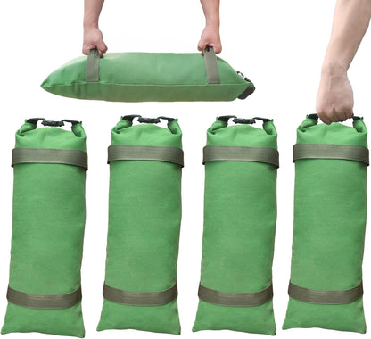 4 Pack Thick Canvas Flood Sandbags w/Handles Convenient for Flood Control
