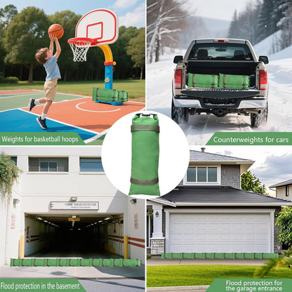 4 Pack Thick Canvas Flood Sandbags w/Handles Convenient for Flood Control