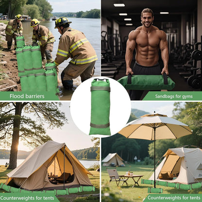 4 Pack Thick Canvas Flood Sandbags w/Handles Convenient for Flood Control