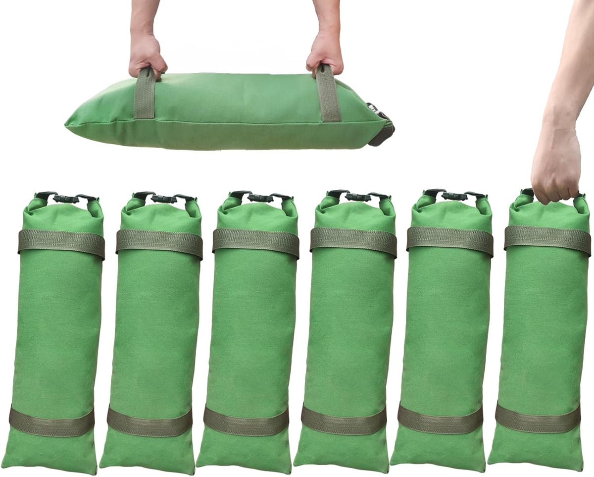 4 Pack Thick Canvas Flood Sandbags w/Handles Convenient for Flood Control