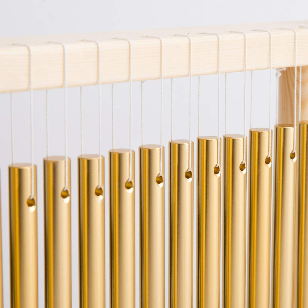 20 Note Chime Wind Chime 20 Bars Instrument Percussion with Mallet (Gold)