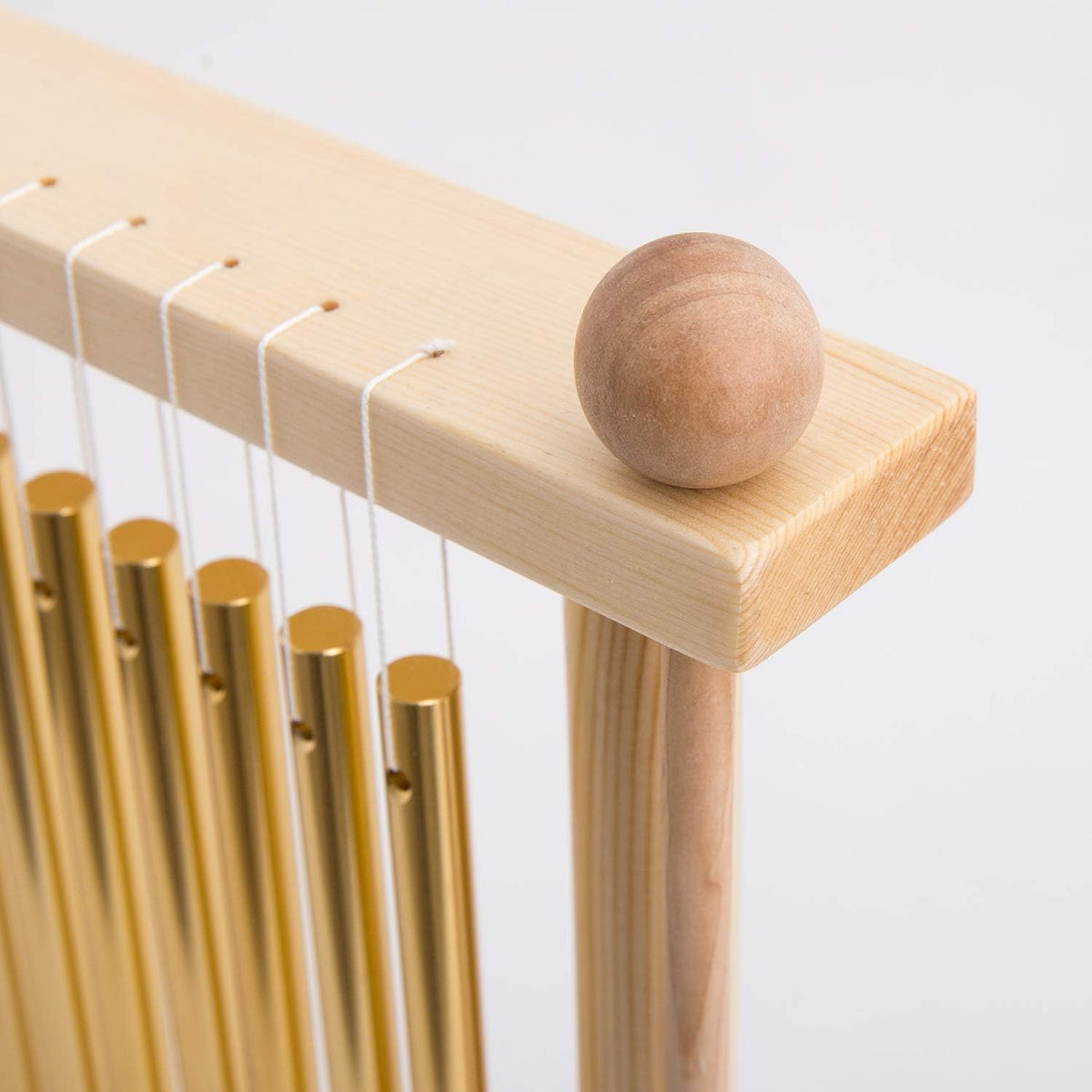 20 Note Chime Wind Chime 20 Bars Instrument Percussion with Mallet (Gold)