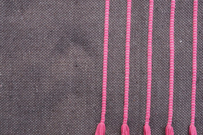 Cotton Organic Yoga Mat - Eco-Friendly Hand-Woven Rug - Handloom Foldable Yoga Mat for Everyday Fitness Maditation Rug - (24”x72”)