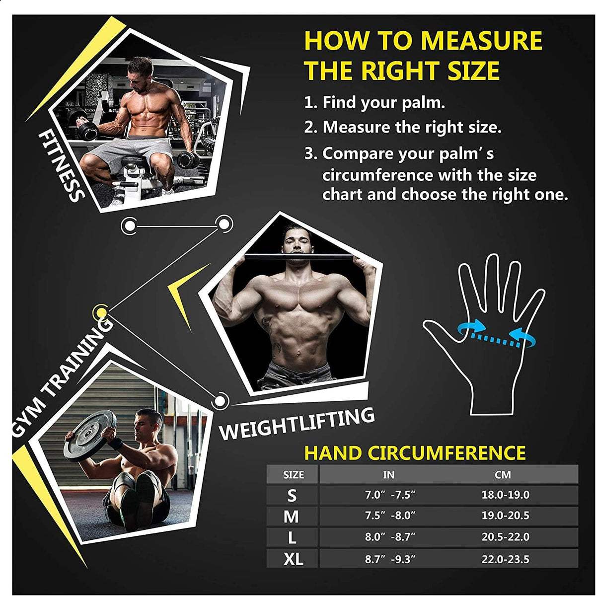 Ventilated Weight Lifting Gym Workout Gloves with Wrist Wrap Support for Men & Women, Full Palm Protection, for Weightlifting, Training, Fitness, Hanging, Pull ups