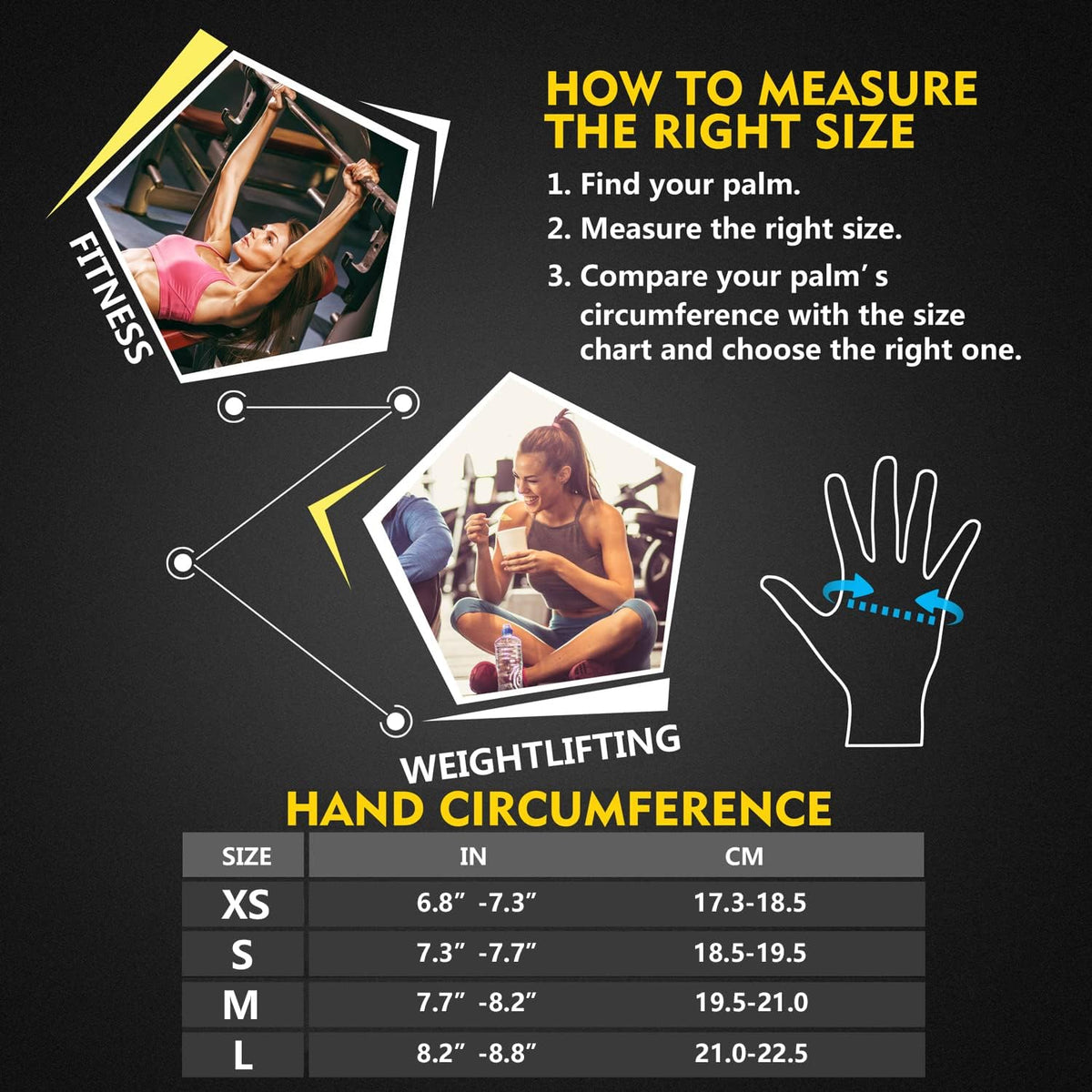 Ventilated Weight Lifting Gym Workout Gloves with Wrist Wrap Support for Men & Women, Full Palm Protection, for Weightlifting, Training, Fitness, Hanging, Pull ups