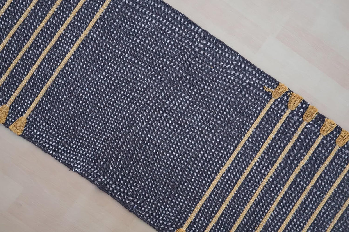 Jaipur Art & Rugs Cotton Yoga Rug - Eco-Friendly Hand-Woven Thick Mat (24”x72”x5mm) for Everyday Fitness at Home - Comfortable & Extra-Long - Colors A