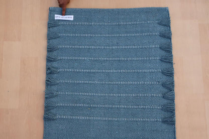 Jaipur Art & Rugs Cotton Yoga Rug - Eco-Friendly Hand-Woven Thick Mat (24”x72”x5mm) for Everyday Fitness at Home - Comfortable & Extra-Long - Colors A