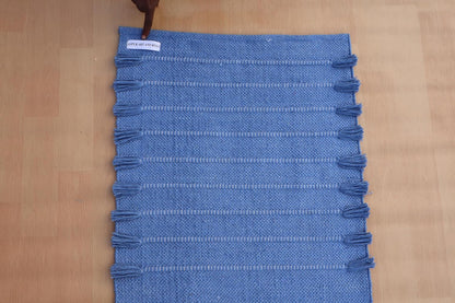 Jaipur Art & Rugs Cotton Yoga Rug - Eco-Friendly Hand-Woven Thick Mat (24”x72”x5mm) for Everyday Fitness at Home - Comfortable & Extra-Long - Colors A