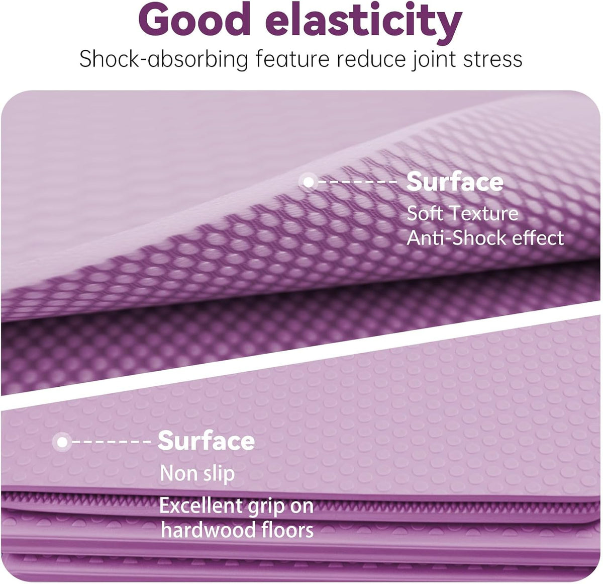 Foldable Yoga Mat Thick Non-Slip Exercise Mat