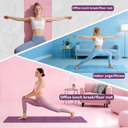 Foldable Yoga Mat Thick Non-Slip Exercise Mat